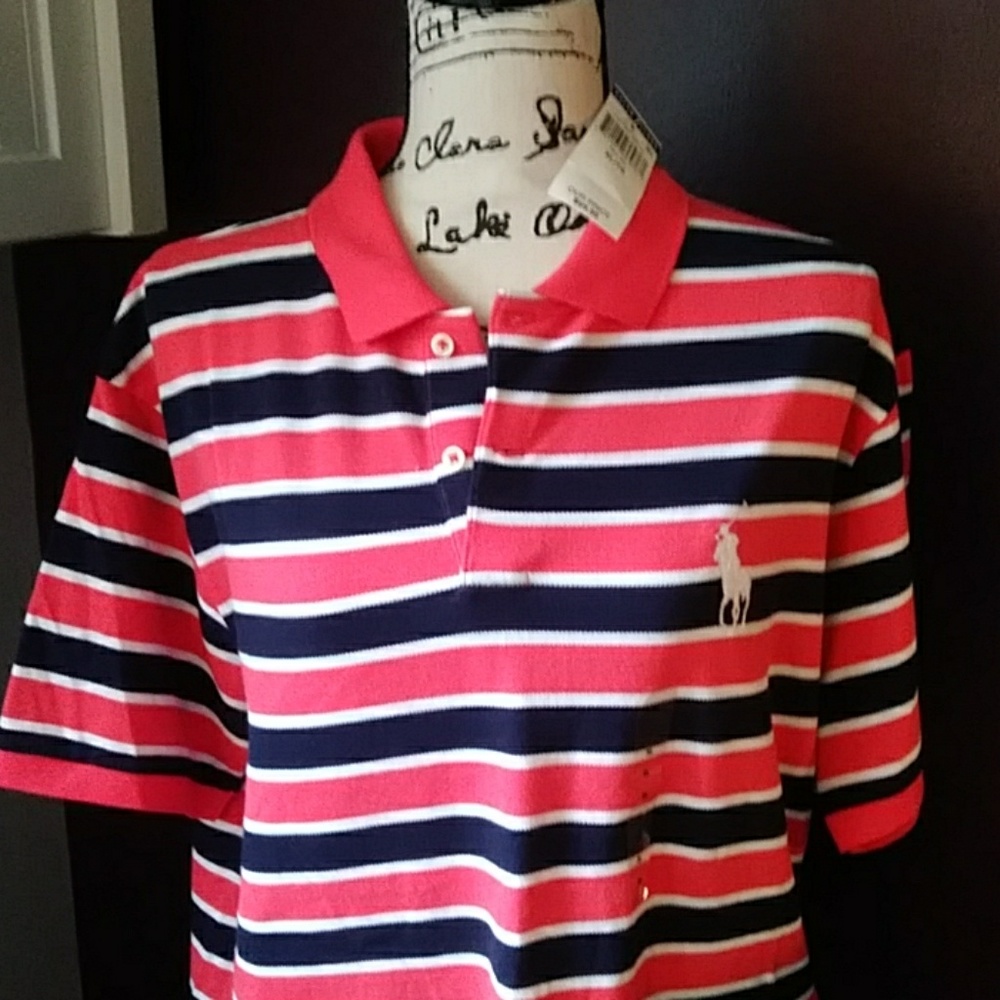 3 button down collared Polo Tee